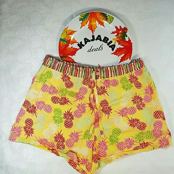 Secret Trasures Other - SECRET TREASURES Pineapple Pajama Shorts. Size Medium
